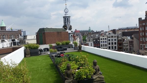 Kunstrasen Dachterrasse Aussicht